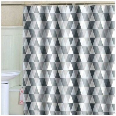 Vision Rideau De Douche 200 X 220 Cm (200 Cm De Largeur, 220 Cm De Hauteur), Tissu Polyester Imperméable Anti-bactérien, Anti-moisissure, Lavable, Avec 12 Anneaux De Rideau De Douche - Publicité Vision Rideau De Douche 200 X 220 Cm (200 Cm De Largeur, 220 Cm De Hauteur), Tissu Polyester Imperméable Anti-bactérien, Anti-moisissure, Lavable, Avec 12 Anneaux De Rideau De Douche - Publicité