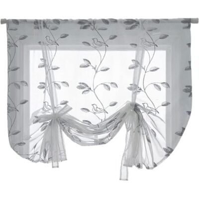 ABYSSE Rideaux De Fenêtre Respectueux De L'Environnement Couleur Pure Plante Simple Voile Rideaux Simple 100 X 120 Cm - Publicité ABYSSE Rideaux De Fenêtre Respectueux De L'Environnement Couleur Pure Plante Simple Voile Rideaux Simple 100 X 120 Cm - Publicité