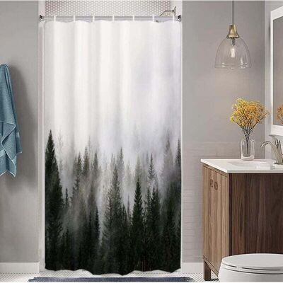 Scotch Rideau De Douche 91 Cm Largeur 72 Cm Longueur Forêt Brumeuse Imperméable Motif Nature Automne - Publicité Scotch Rideau De Douche 91 Cm Largeur 72 Cm Longueur Forêt Brumeuse Imperméable Motif Nature Automne - Publicité