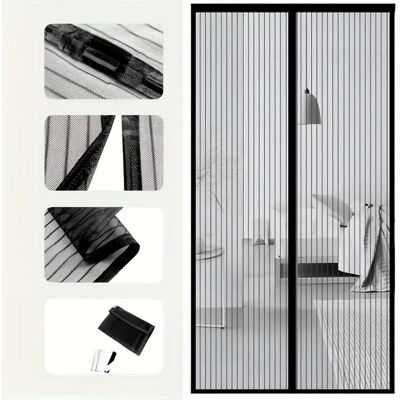 Vision Porte Moustiquaire Magnétique - Convient Aux Portes De 91 X 208 Cm, Cloison En Maille Mains Libres, Adaptée Aux Animaux Et Aux Enfants - Publicité Vision Porte Moustiquaire Magnétique - Convient Aux Portes De 91 X 208 Cm, Cloison En Maille Mains Libres, Adaptée Aux Animaux Et Aux Enfants - Publicité