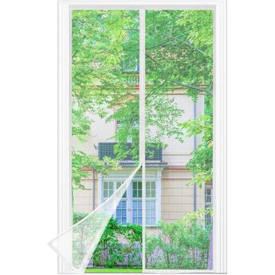 SANS MARQUE Moustiquaire Porte Fenêtre, 95 X 210 Cm - Maillage Fine Blanc Magnétique Rideau Anti Mouche, Se Ferme Tout Seul, La Bande Ve1cro Au Sommet Du Volet Rideau Anti Mouche A Été Élargie À 3.8 Cm - Publicité SANS MARQUE Moustiquaire Porte Fenêtre, 95 X 210 Cm - Maillage Fine Blanc Magnétique Rideau Anti Mouche, Se Ferme Tout Seul, La Bande Ve1cro Au Sommet Du Volet Rideau Anti Mouche A Été Élargie À 3.8 Cm - Publicité