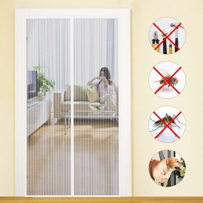 Melissa Magnétique Moustiquaire Porte 90x210cm Rideau Anti Mouche Bande Adhesive Fermeture Automatique Maille Ultra Fine Installation Sans Outil Facile Pour Enfants Et Animaux De Compagnie, Blanc - Publicité Melissa Magnétique Moustiquaire Porte 90x210cm Rideau Anti Mouche Bande Adhesive Fermeture Automatique Maille Ultra Fine Installation Sans Outil Facile Pour Enfants Et Animaux De Compagnie, Blanc - Publicité