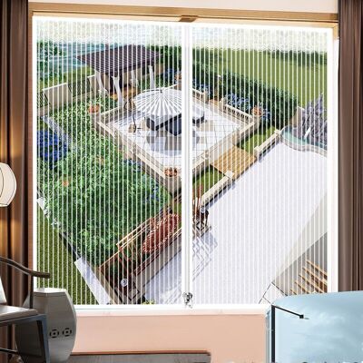 OEM Moustiquaire Magnétique Moustiquaire Porte Rideau Avec Aimant Blanc 120x100cm-crezuo - Publicité OEM Moustiquaire Magnétique Moustiquaire Porte Rideau Avec Aimant Blanc 120x100cm-crezuo - Publicité