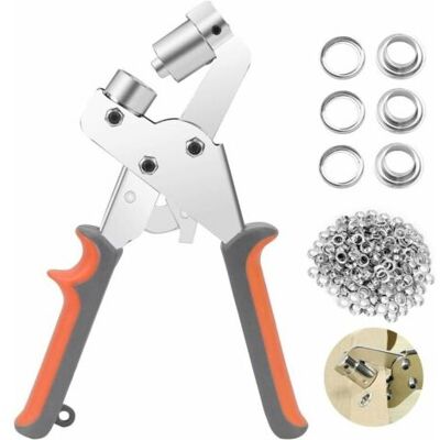 ABYSSE Pinces À Oeillets, Kit Professionnel De Perçage À Oeillets, 100 Pièces (diamètre Intérieur 10 Mm) Pinces De Montage À Oeillets Métalliques Pour Bâche De Rideau En Cuir Tissu Pvc Cisea- - Publicité ABYSSE Pinces À Oeillets, Kit Professionnel De Perçage À Oeillets, 100 Pièces (diamètre Intérieur 10 Mm) Pinces De Montage À Oeillets Métalliques Pour Bâche De Rideau En Cuir Tissu Pvc Cisea- - Publicité