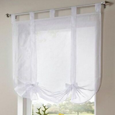 BRINSEA - 1 Pièce Romain Rideau Adorable Nœud Assis Chambre Style En Voile Brodé Fenêtre - Blanc - 80cmx140cm-ensoleillé - Publicité BRINSEA - 1 Pièce Romain Rideau Adorable Nœud Assis Chambre Style En Voile Brodé Fenêtre - Blanc - 80cmx140cm-ensoleillé - Publicité