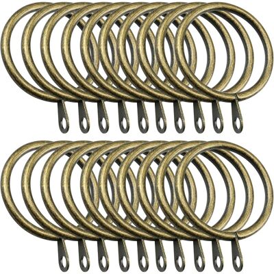 Generic 20 Pièces Anneaux De Rideau Bronze 38 Mm Anneaux De Rideaux En Métal Pour Rideaux La Maison, La Salle De Bains, La Chambre À Coucher - Publicité Generic 20 Pièces Anneaux De Rideau Bronze 38 Mm Anneaux De Rideaux En Métal Pour Rideaux La Maison, La Salle De Bains, La Chambre À Coucher - Publicité