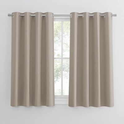 Melissa Rideaux Occultants - Rideaux Thermiques Unis À Oeillets - Lumineux Et Occultants - Décoration Pour Chambre, Maison, Cuisine - 132x160cm Blanc Cassé - 2 Pièces - Publicité Melissa Rideaux Occultants - Rideaux Thermiques Unis À Oeillets - Lumineux Et Occultants - Décoration Pour Chambre, Maison, Cuisine - 132x160cm Blanc Cassé - 2 Pièces - Publicité