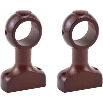 Scotch Lot De 2 Supports De Tringle À Rideaux En Bois De 1,5 Po (marron) - Publicité Scotch Lot De 2 Supports De Tringle À Rideaux En Bois De 1,5 Po (marron) - Publicité
