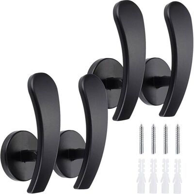 Cellfast Lot De 4 Crochets Pour Rideaux Et Penderies - Crochets Porte-manteaux - Crochets En Aluminium - Supports De Tringle - Décoration De - Publicité Cellfast Lot De 4 Crochets Pour Rideaux Et Penderies - Crochets Porte-manteaux - Crochets En Aluminium - Supports De Tringle - Décoration De - Publicité