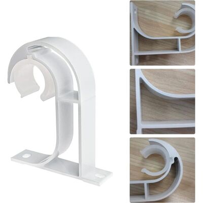 MOXIE 4 Pièces Support Tringle Rideaux Plafond, Fixation Tringle Rideau Mural En Alliage D'Aluminium, Approprié Tringle Du Diamètre De 26-32 Mm - Publicité MOXIE 4 Pièces Support Tringle Rideaux Plafond, Fixation Tringle Rideau Mural En Alliage D'Aluminium, Approprié Tringle Du Diamètre De 26-32 Mm - Publicité
