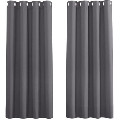 Melissa Rideau Opaque Extérieur/intérieur Avec Oeillets - Étanche Pour Jardin, Patio, Balcon - 132x274cm Gris Foncé - 1 Panneau - Publicité Melissa Rideau Opaque Extérieur/intérieur Avec Oeillets - Étanche Pour Jardin, Patio, Balcon - 132x274cm Gris Foncé - 1 Panneau - Publicité