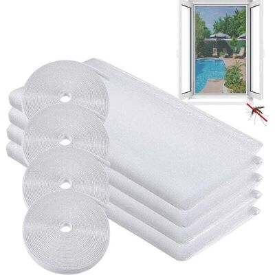 OEM Moustiquaire Fenêtre Filet, Filet Écran Insecte, Moustiquaires De Fenêtres Avec 4 Rouleaux Ruban Adhésif Rideau Fenêtre Anti-insectes Anti-mpustiques Bug Moustique Protecteur Filet, 1.3 M×1.5m-crezuo - Publicité OEM Moustiquaire Fenêtre Filet, Filet Écran Insecte, Moustiquaires De Fenêtres Avec 4 Rouleaux Ruban Adhésif Rideau Fenêtre Anti-insectes Anti-mpustiques Bug Moustique Protecteur Filet, 1.3 M×1.5m-crezuo - Publicité