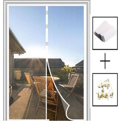 Vision Moustiquaire Magnétique Pour Porte-fenêtre De 81 X 203 Cm, 86 X 205 Cm, Blanche - Publicité Vision Moustiquaire Magnétique Pour Porte-fenêtre De 81 X 203 Cm, 86 X 205 Cm, Blanche - Publicité