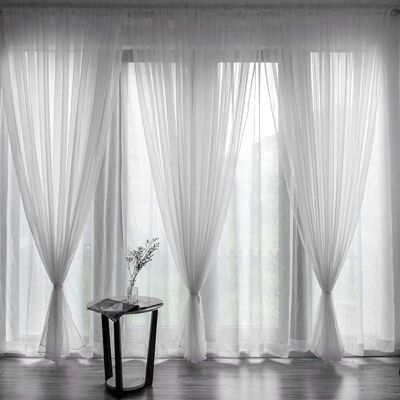 GRASSLIN 1 Panneau Voilage Passe-tringle Polyester Blanc 200x270cm Salon Chambre Hôtel - Publicité GRASSLIN 1 Panneau Voilage Passe-tringle Polyester Blanc 200x270cm Salon Chambre Hôtel - Publicité