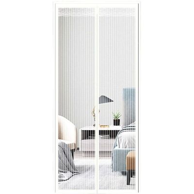 Scotch Moustiquaire Magnétique Pour Porte, Différentes Tailles, 120 X 220 Cm, Rideau Magnétique Idéal Pour Porte De Balcon, Porte De Salon Et Porte-fenêtre, Sans Perçage, Rayures Blanches - Publicité Scotch Moustiquaire Magnétique Pour Porte, Différentes Tailles, 120 X 220 Cm, Rideau Magnétique Idéal Pour Porte De Balcon, Porte De Salon Et Porte-fenêtre, Sans Perçage, Rayures Blanches - Publicité