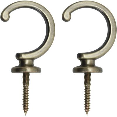 Cellfast Embrasses De Rideaux, 1 Paire Embrasses De Rideaux Crochets, Embrasses De Rideaux Crochets Décoratifs(bronze, 7,5 X 3,8cm) - Publicité Cellfast Embrasses De Rideaux, 1 Paire Embrasses De Rideaux Crochets, Embrasses De Rideaux Crochets Décoratifs(bronze, 7,5 X 3,8cm) - Publicité