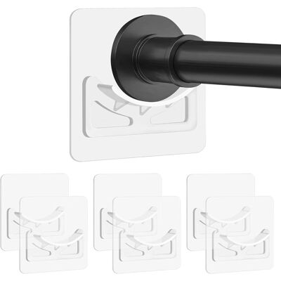 Generic Lot De 6 Tringles De Douche Adhésives À Fixation Murale Extensibles Sans Perçage, Tringle À Rideau De Douche Non Incluse - Publicité Generic Lot De 6 Tringles De Douche Adhésives À Fixation Murale Extensibles Sans Perçage, Tringle À Rideau De Douche Non Incluse - Publicité