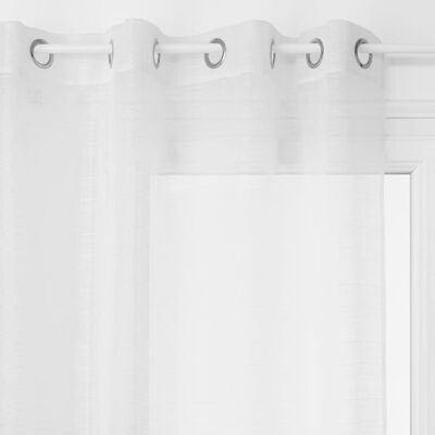 Voilage Tamisant "louis" 140 X 240 Cm Atmosphera - Blanc - - Publicité Voilage Tamisant "louis" 140 X 240 Cm Atmosphera - Blanc - - Publicité