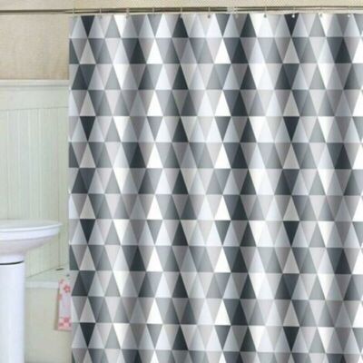 URSUS Rideau De Douche 200 X 220 Cm (200 Cm De Largeur, 220 Cm De Hauteur), Tissu Polyester Imperméable Anti-bactérien, Anti-moisissure, Lavable, Avec 12 Anneaux De Rideau De Douche - Publicité URSUS Rideau De Douche 200 X 220 Cm (200 Cm De Largeur, 220 Cm De Hauteur), Tissu Polyester Imperméable Anti-bactérien, Anti-moisissure, Lavable, Avec 12 Anneaux De Rideau De Douche - Publicité