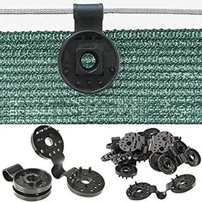 Scotch Attaches Filet Exterieur Avec Oeillets Pour Brise-vue Toile Occultante Et Tissu Coupe-vent Lot De 50 - Publicité Scotch Attaches Filet Exterieur Avec Oeillets Pour Brise-vue Toile Occultante Et Tissu Coupe-vent Lot De 50 - Publicité