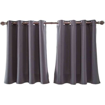Melissa Rideaux Occultants Courts Pour Chambre - Longueur Ajustable À Poche Pour Tringle - Isolants Thermiques - Pour Cuisine/sous-sol/salle De Bain - 29x36 Pouces (74x91cm) - Publicité Melissa Rideaux Occultants Courts Pour Chambre - Longueur Ajustable À Poche Pour Tringle - Isolants Thermiques - Pour Cuisine/sous-sol/salle De Bain - 29x36 Pouces (74x91cm) - Publicité