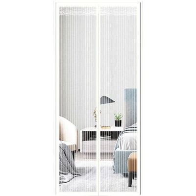 Scotch Moustiquaire Magnétique Pour Porte, Différentes Tailles, 120 X 220 Cm, Rideau Magnétique Idéal Pour Porte De Balcon, Porte De Salon Et Porte-fenêtre, Sans Perçage, Rayures Blanches - Publicité Scotch Moustiquaire Magnétique Pour Porte, Différentes Tailles, 120 X 220 Cm, Rideau Magnétique Idéal Pour Porte De Balcon, Porte De Salon Et Porte-fenêtre, Sans Perçage, Rayures Blanches - Publicité