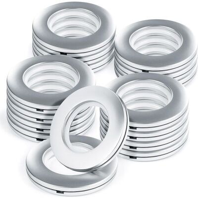 Vision Rideau Oeillet Anneaux 16 Pièces Rideau Oeillets Rond En Plastique Anneaux Clips Diamètre Intérieur 40mm Bricolage Fenêtre Rideau Anneaux Rideau De Douche Mat Ruban - Publicité Vision Rideau Oeillet Anneaux 16 Pièces Rideau Oeillets Rond En Plastique Anneaux Clips Diamètre Intérieur 40mm Bricolage Fenêtre Rideau Anneaux Rideau De Douche Mat Ruban - Publicité