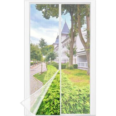 SANS MARQUE Moustiquaire Porte Fenêtre, 105 X 210 Cm - Maillage Fine Blanc Magnétique Rideau Anti Mouche, Se Ferme Tout Seul, La Bande Ve1cro Au Sommet Du Volet Rideau Anti Mouche A Été Élargie À 3.8 Cm - Publicité SANS MARQUE Moustiquaire Porte Fenêtre, 105 X 210 Cm - Maillage Fine Blanc Magnétique Rideau Anti Mouche, Se Ferme Tout Seul, La Bande Ve1cro Au Sommet Du Volet Rideau Anti Mouche A Été Élargie À 3.8 Cm - Publicité