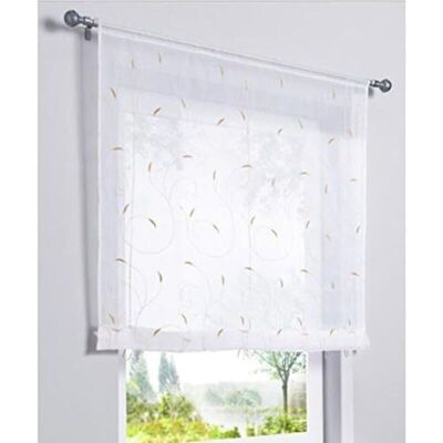 BRINSEA 1 Pièce Rideau De Fenêtre Broderie Floral Raffrollo Haut Qualité Voile Décoration De La Chambre Salle De Bain Balcon(kaki,140x140cm)-ensoleillé - Publicité BRINSEA 1 Pièce Rideau De Fenêtre Broderie Floral Raffrollo Haut Qualité Voile Décoration De La Chambre Salle De Bain Balcon(kaki,140x140cm)-ensoleillé - Publicité