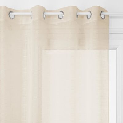 Voilage Tamisant "louis" 140 X 240 Cm Atmosphera - Lin - - Publicité Voilage Tamisant "louis" 140 X 240 Cm Atmosphera - Lin - - Publicité