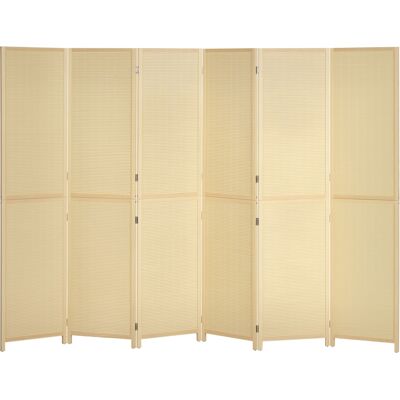 Paravent Irovami Bambou Naturel 6 Panneaux 270x180cm Pliable Charnières Métal Séparation Pièce Intimité Prêt À L'Emploi - Publicité Paravent Irovami Bambou Naturel 6 Panneaux 270x180cm Pliable Charnières Métal Séparation Pièce Intimité Prêt À L'Emploi - Publicité