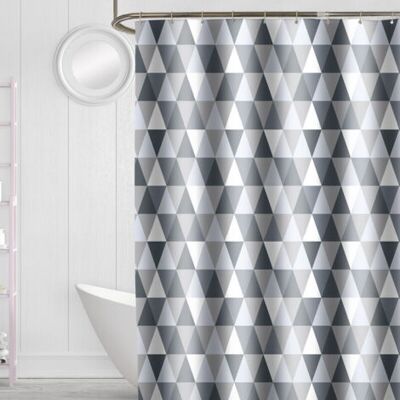 ABYSSE Rideau De Douche 200 X 220 Cm (200 Cm De Largeur, 220 Cm De Hauteur), Tissu Polyester Imperméable Anti-bactérien, Anti-moisissure, Lavable, Avec 12 Anneaux De Rideau De Douche - Publicité ABYSSE Rideau De Douche 200 X 220 Cm (200 Cm De Largeur, 220 Cm De Hauteur), Tissu Polyester Imperméable Anti-bactérien, Anti-moisissure, Lavable, Avec 12 Anneaux De Rideau De Douche - Publicité