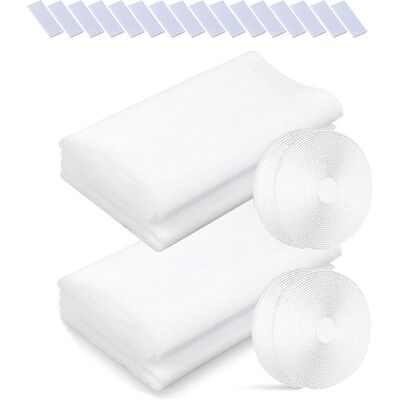 SANS MARQUE Toile Moustiquaire,moustiquaire Fenetre 4 Pièces Rouleau Insect Moustiques,protecteur Filet Maille Rideau De Fenêtre 130x150cm Écran Standard Pour Fenêtre Blanc - Publicité SANS MARQUE Toile Moustiquaire,moustiquaire Fenetre 4 Pièces Rouleau Insect Moustiques,protecteur Filet Maille Rideau De Fenêtre 130x150cm Écran Standard Pour Fenêtre Blanc - Publicité