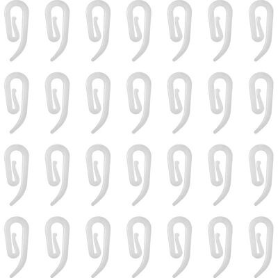 Vision Crochets De Rideaux, 100pcs Crochets En Plastique Blanc, Crochet Rideau Rail, Crochets Agraphes Pour Rideaux Pour Rideau De Fenêtre, Rideau De Porte Et Rideau De Douche - Publicité Vision Crochets De Rideaux, 100pcs Crochets En Plastique Blanc, Crochet Rideau Rail, Crochets Agraphes Pour Rideaux Pour Rideau De Fenêtre, Rideau De Porte Et Rideau De Douche - Publicité