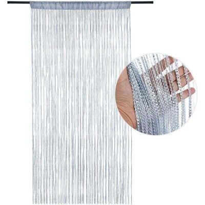 OEM Rideau De Porte,rideau Occultant Anti Mouche Rideau De Porte Panneau Moustiquaire Pailleté Fil Rideaux Décoration Mural Fenêtre Porte Salle De Frange 100 X 200 Cm - Publicité OEM Rideau De Porte,rideau Occultant Anti Mouche Rideau De Porte Panneau Moustiquaire Pailleté Fil Rideaux Décoration Mural Fenêtre Porte Salle De Frange 100 X 200 Cm - Publicité