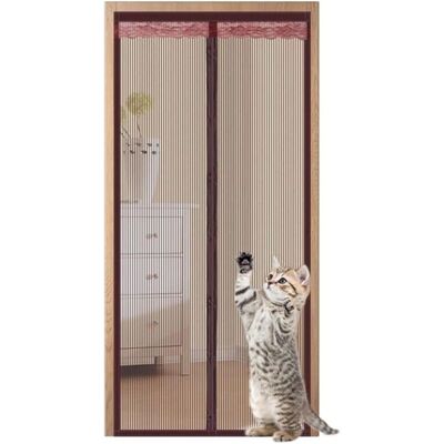 MOXIE Moustiquaire Porte Fenêtre, Rideau Anti Moustique Magnétique Fermeture Automatique, Moustiquaire Aimantée Pour Porte Fenetre Le Matériau Du Fil De Diamant Ne Se Déchire Pas - Brun 120x220cm - Publicité MOXIE Moustiquaire Porte Fenêtre, Rideau Anti Moustique Magnétique Fermeture Automatique, Moustiquaire Aimantée Pour Porte Fenetre Le Matériau Du Fil De Diamant Ne Se Déchire Pas - Brun 120x220cm - Publicité