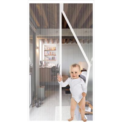 GRASSLIN 1 Moustiquaire Porte 80x220cm,fermeture Automatique Magnétique,rideau Anti Insectes Respirant,sans Perçage Pour Balcon Salon - Publicité GRASSLIN 1 Moustiquaire Porte 80x220cm,fermeture Automatique Magnétique,rideau Anti Insectes Respirant,sans Perçage Pour Balcon Salon - Publicité