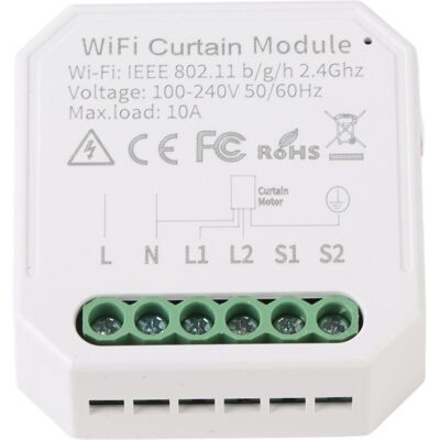 PELTOR Jeffergarden module Intelligent De Contrôle De Rideau (10a) - Wifi, Contrôle Vocal, 2 Directions - Compatible Tuya (blanc) - Publicité PELTOR Jeffergarden module Intelligent De Contrôle De Rideau (10a) - Wifi, Contrôle Vocal, 2 Directions - Compatible Tuya (blanc) - Publicité