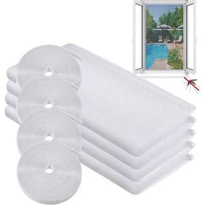 URSUS Moustiquaire Fenêtre Filet, Filet Écran Insecte, Moustiquaires De Fenêtres Avec 4 Rouleaux Ruban Adhésif Rideau Fenêtre Anti Insectes Anti Mpustiques Bug Moustique Protecteur Filet, 1.3 M×1.5 - Publicité URSUS Moustiquaire Fenêtre Filet, Filet Écran Insecte, Moustiquaires De Fenêtres Avec 4 Rouleaux Ruban Adhésif Rideau Fenêtre Anti Insectes Anti Mpustiques Bug Moustique Protecteur Filet, 1.3 M×1.5 - Publicité