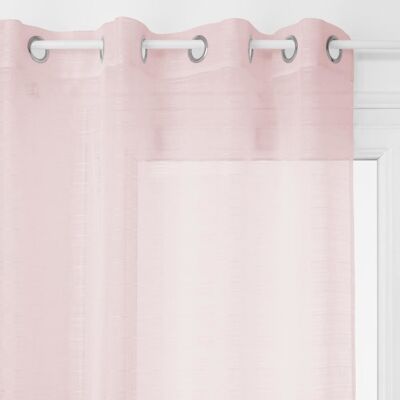 Voilage Tamisant "louis" 140 X 240 Cm Atmosphera - Rose - - Publicité Voilage Tamisant "louis" 140 X 240 Cm Atmosphera - Rose - - Publicité