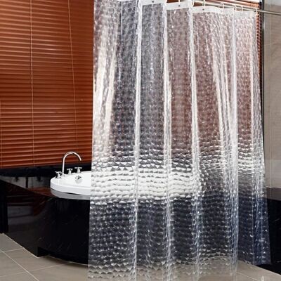 Cellfast Rideau De Douche - Ecent - Eva Épais - Transparent - 120 X 180 Cm - Anti-moisissure - Publicité Cellfast Rideau De Douche - Ecent - Eva Épais - Transparent - 120 X 180 Cm - Anti-moisissure - Publicité