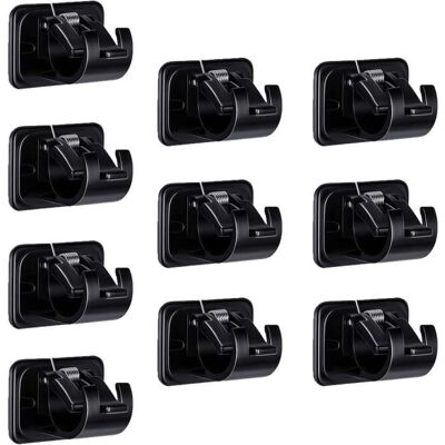 Cellfast Lot De 10 Supports De Tringle À Rideaux Auto-adhésifs Sans Perçage, Pour Tringle À Rideaux, Crochets Pour Tringle À Rideaux,noir - Publicité Cellfast Lot De 10 Supports De Tringle À Rideaux Auto-adhésifs Sans Perçage, Pour Tringle À Rideaux, Crochets Pour Tringle À Rideaux,noir - Publicité