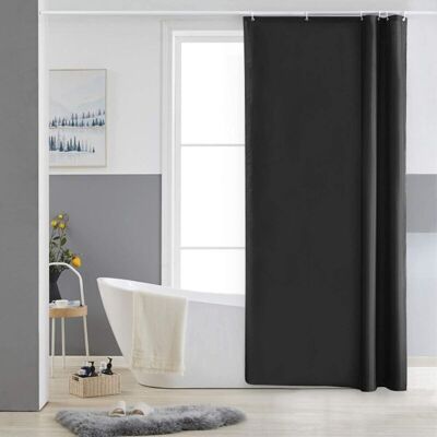 PELTOR Rideau De Douche,noir(80x180cm),anti Moisissure,petit,tissu Polyester,imperméable,rideaux Baignoire Lavable En Machine - Publicité PELTOR Rideau De Douche,noir(80x180cm),anti Moisissure,petit,tissu Polyester,imperméable,rideaux Baignoire Lavable En Machine - Publicité