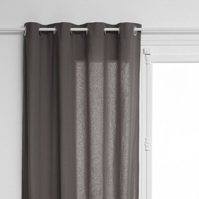Rideau D'Ameublement "anjali" En Coton 135 X 240 Cm Atmosphera - Anthracite - Anthracite - 1 Panneau 135 X 240 Cm - Publicité Rideau D'Ameublement "anjali" En Coton 135 X 240 Cm Atmosphera - Anthracite - Anthracite - 1 Panneau 135 X 240 Cm - Publicité