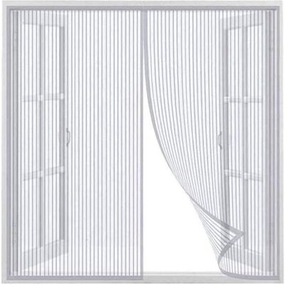 Cellfast Moustiquaire - Magnétique - 120x120cm - Maille Ultra Fine - Fermeture Automatique - Blanc - Publicité Cellfast Moustiquaire - Magnétique - 120x120cm - Maille Ultra Fine - Fermeture Automatique - Blanc - Publicité