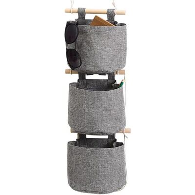 MOXIE Rangement Suspendu Sac Avec Poches 3 Couche Coton Toile De Lin Sac De Rangement Suspendu Sur Le Mur Porte Organisateur Pour Chambre Salle De Bains - Publicité MOXIE Rangement Suspendu Sac Avec Poches 3 Couche Coton Toile De Lin Sac De Rangement Suspendu Sur Le Mur Porte Organisateur Pour Chambre Salle De Bains - Publicité