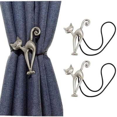 Melissa 2pcs Embrasse À Rideaux Magnétique Attache Rideau Aimanté Boucle De Rideau Magnifique Clip Rideau En Motif De Chat Accessoires Pour Rideaux Pour Maison Salon Chambre Bureau - Publicité Melissa 2pcs Embrasse À Rideaux Magnétique Attache Rideau Aimanté Boucle De Rideau Magnifique Clip Rideau En Motif De Chat Accessoires Pour Rideaux Pour Maison Salon Chambre Bureau - Publicité