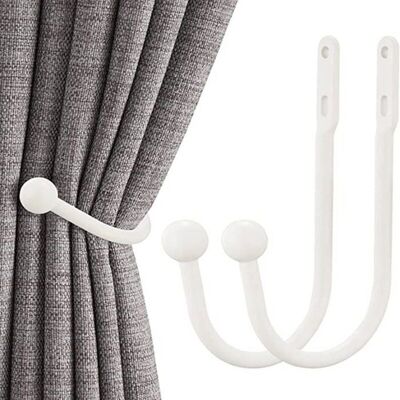 Cellfast 2pcs-16cm Crochets En Forme De U Pour Rideaux, Rangement Fixe Pour Rideaux, Crochets Multi-usages Pour Embrasses De Maison - Publicité Cellfast 2pcs-16cm Crochets En Forme De U Pour Rideaux, Rangement Fixe Pour Rideaux, Crochets Multi-usages Pour Embrasses De Maison - Publicité