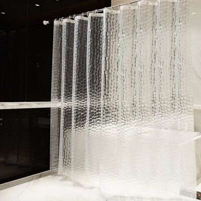 Vision Tigrezy – Rideau De Douche 240 X 200 Cm En Eva 100% Imperméable – Anti-moisissures – Épaisseur 0.2mm – 16 Œillets Métalliques – Effet 3d Cube D'Eau - Publicité Vision Tigrezy – Rideau De Douche 240 X 200 Cm En Eva 100% Imperméable – Anti-moisissures – Épaisseur 0.2mm – 16 Œillets Métalliques – Effet 3d Cube D'Eau - Publicité