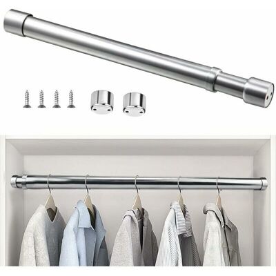 Scotch Barre De Penderie Extensible En Acier Inoxydable 51cm À 80cm Tringle À Rideaux Télescopique Ajustable Tube De Penderie Extensible Anticorrosion Pour Penderie Salle De Bains Cuisine Ch - Publicité Scotch Barre De Penderie Extensible En Acier Inoxydable 51cm À 80cm Tringle À Rideaux Télescopique Ajustable Tube De Penderie Extensible Anticorrosion Pour Penderie Salle De Bains Cuisine Ch - Publicité